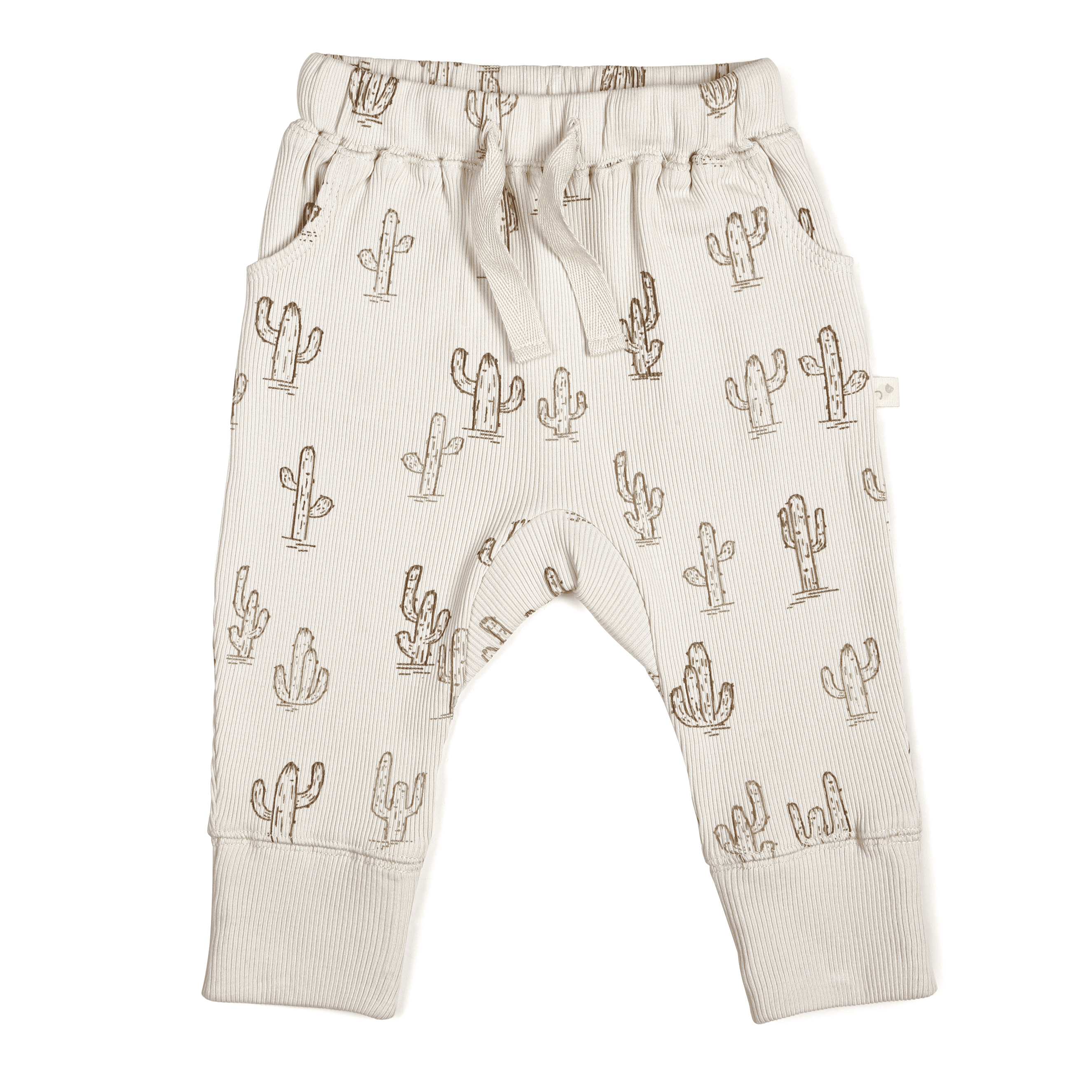 Organic Baby Toddler Harem Pants - Cactus - Makemake Organics