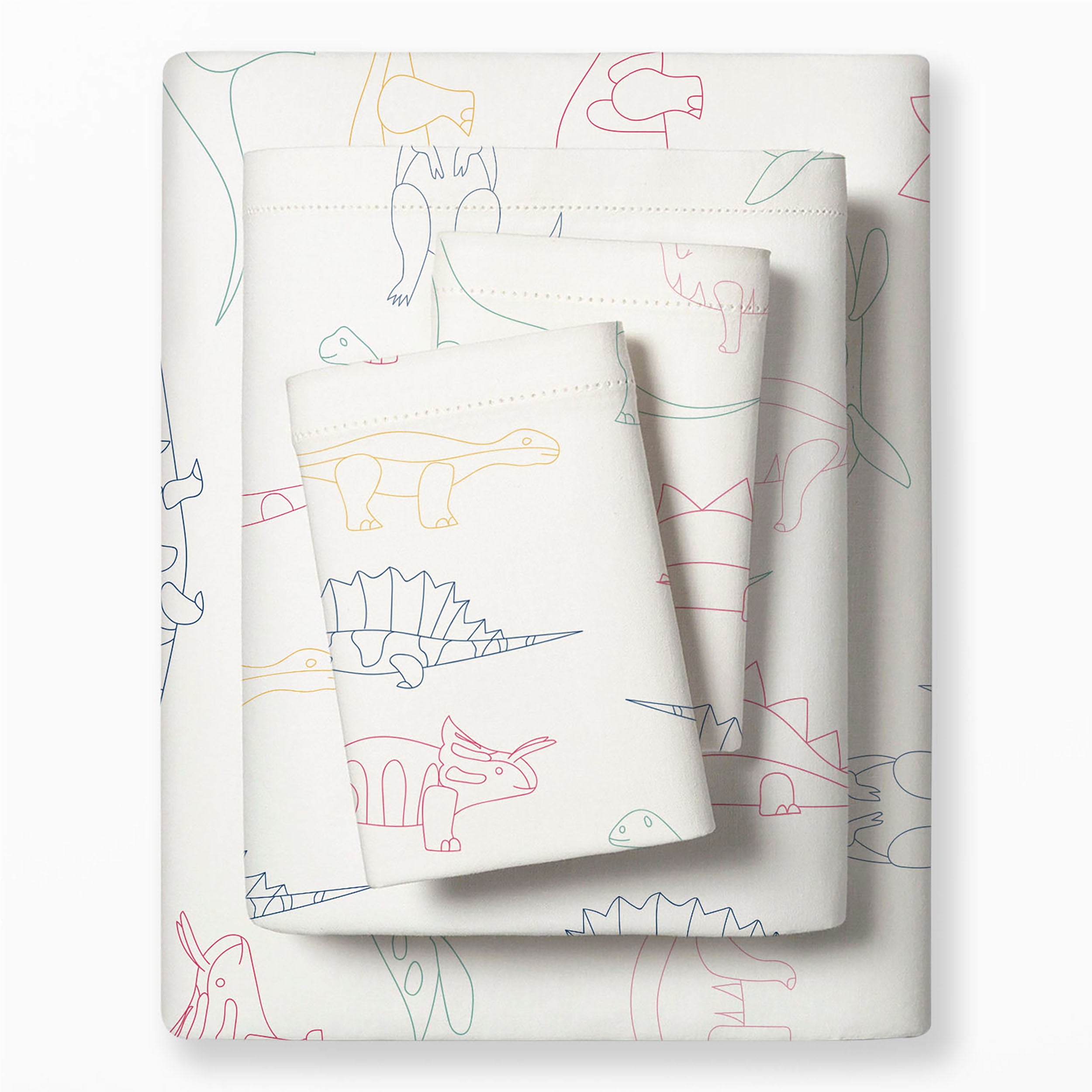 Organic Cotton Sheet Set - Dino Park (Open Box) - Makemake Organics