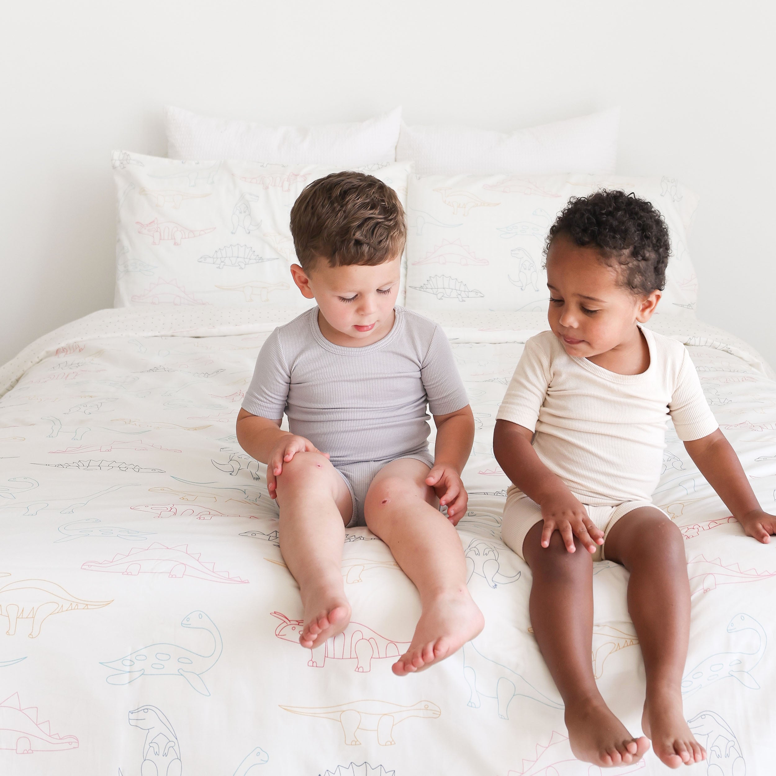 Organic Cotton Sheet Set - Dino Park (Open Box) - Makemake Organics