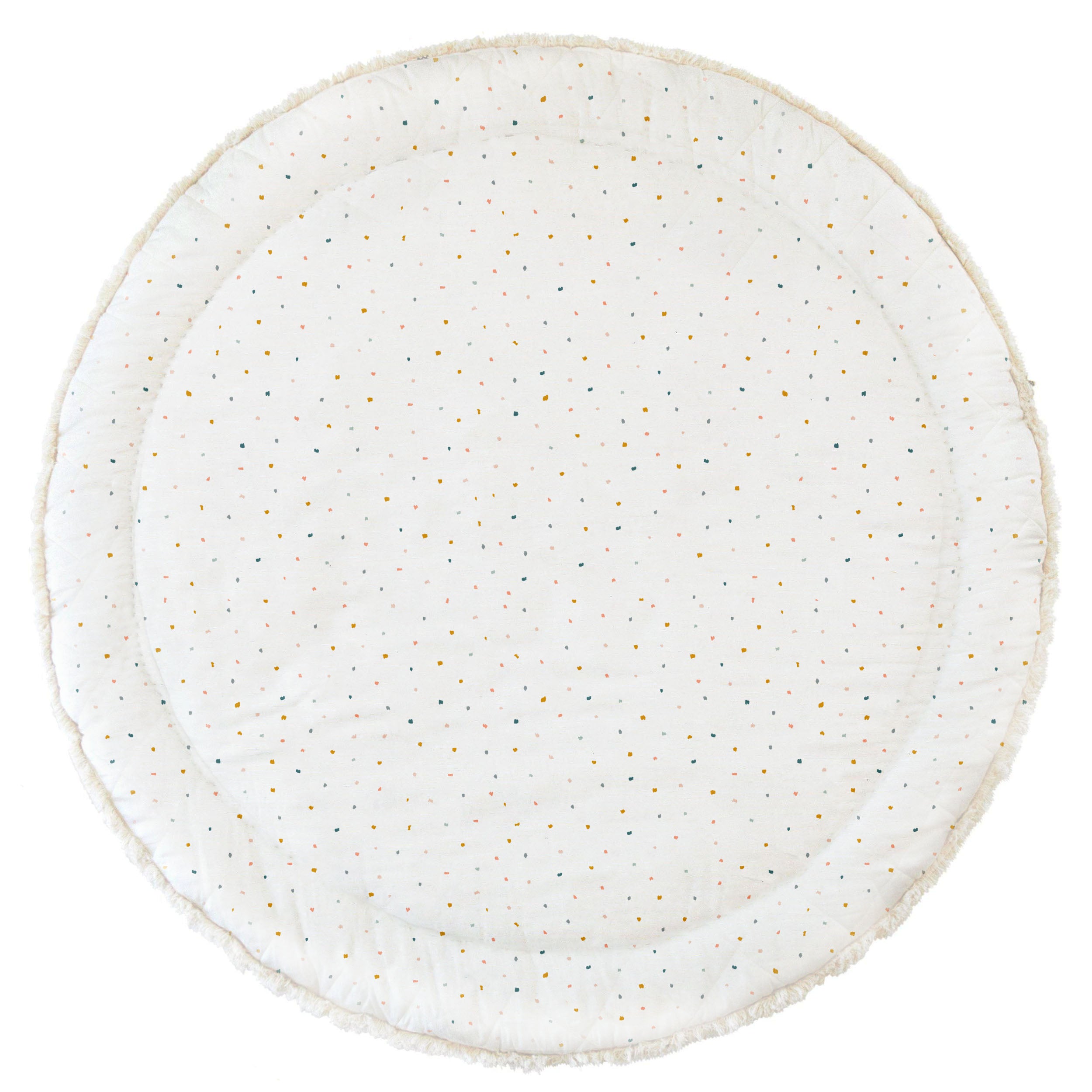 Organic Cotton Quilted Play Mat - Dotty - Makemake Organics