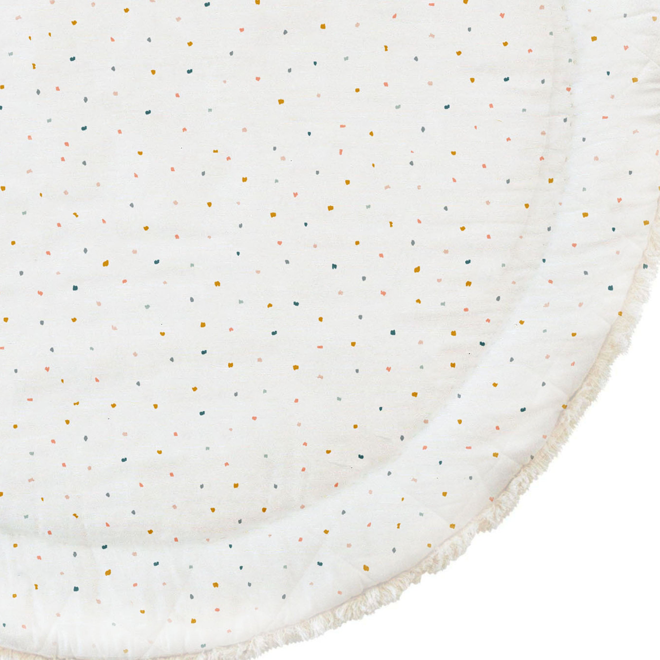 Organic Cotton Quilted Play Mat - Dotty - Makemake Organics