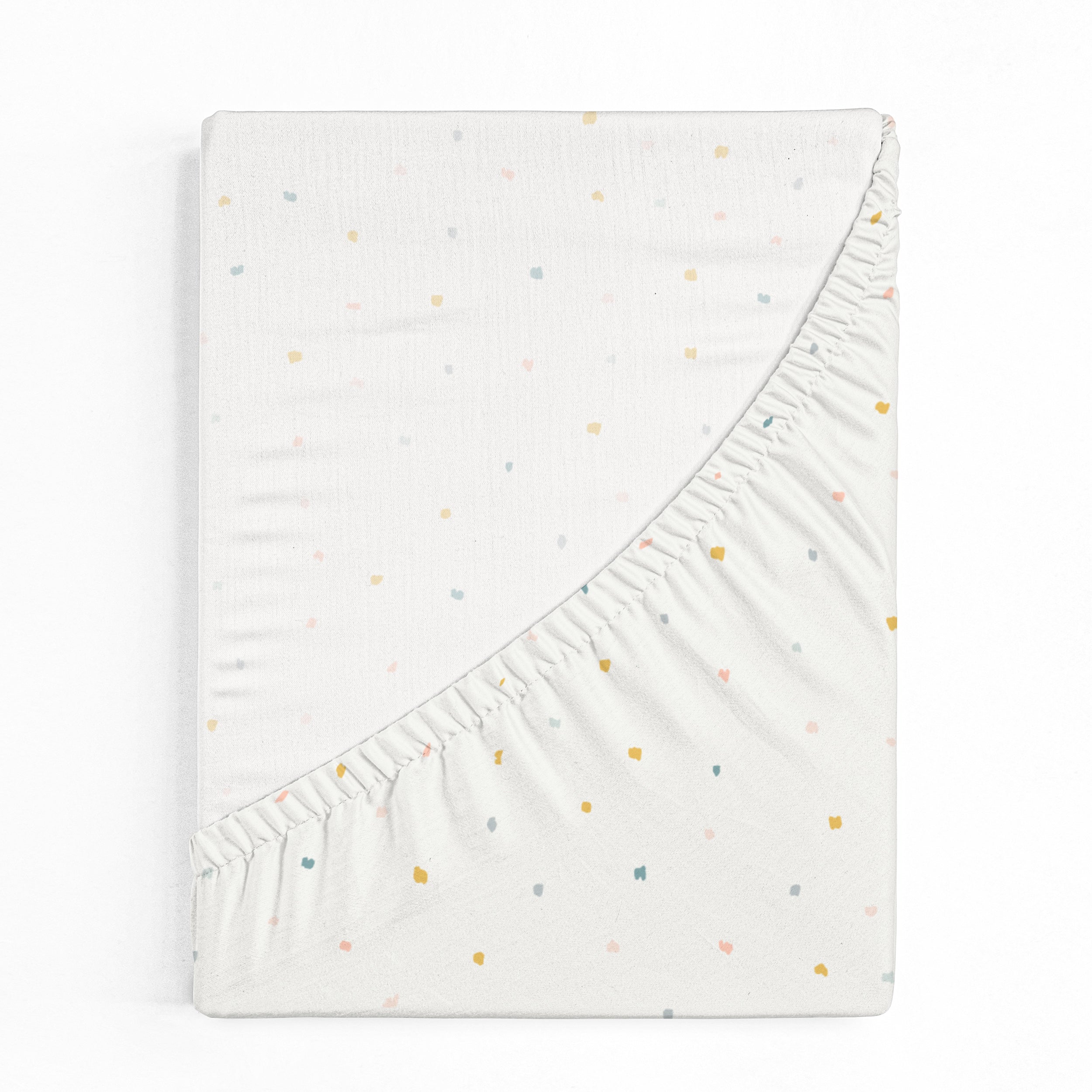 Organic Crib Sheet - Dotty (Open Box) - Makemake Organics