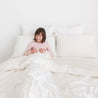 Organic Cotton Duvet Cover - Dotty & Riley Shell Stripes (Open Box) - Makemake Organics