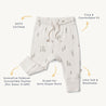 Organic Harem Pants- Evergreen Fir - Makemake Organics