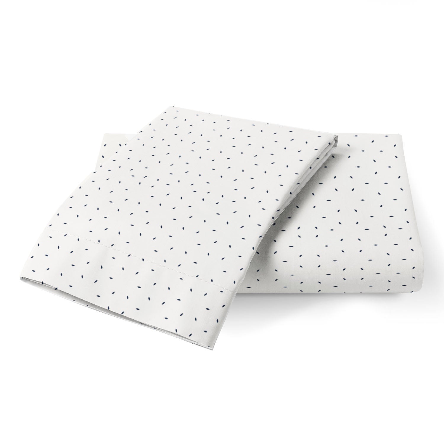 Organic Cotton Toddler Pillowcase - Cobi Blue Fleck - Makemake Organics