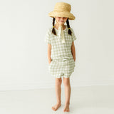 Organic Baby Toddler Top and Shorts Set - Gingham