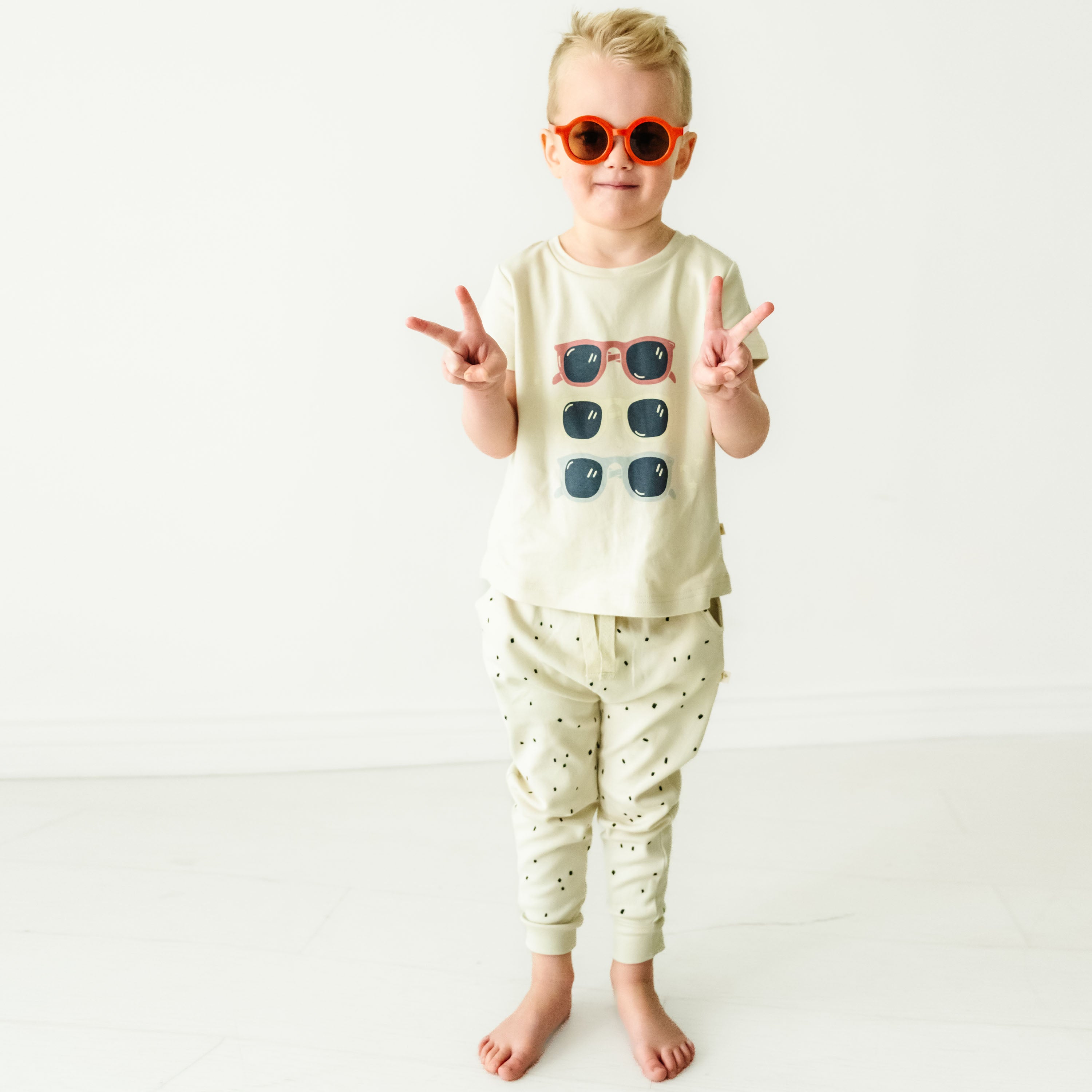 Organic Kids T-Shirts - Shades - Makemake Organics
