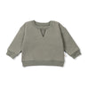 Organic Sweatshirt - Olive Solid - Makemake Organics