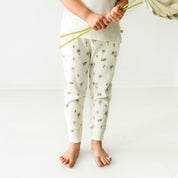 Organic Baby Toddler Harem Pants - Malibu - Makemake Organics