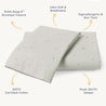 Organic Cotton Toddler Pillowcase - Milkyway - Makemake Organics