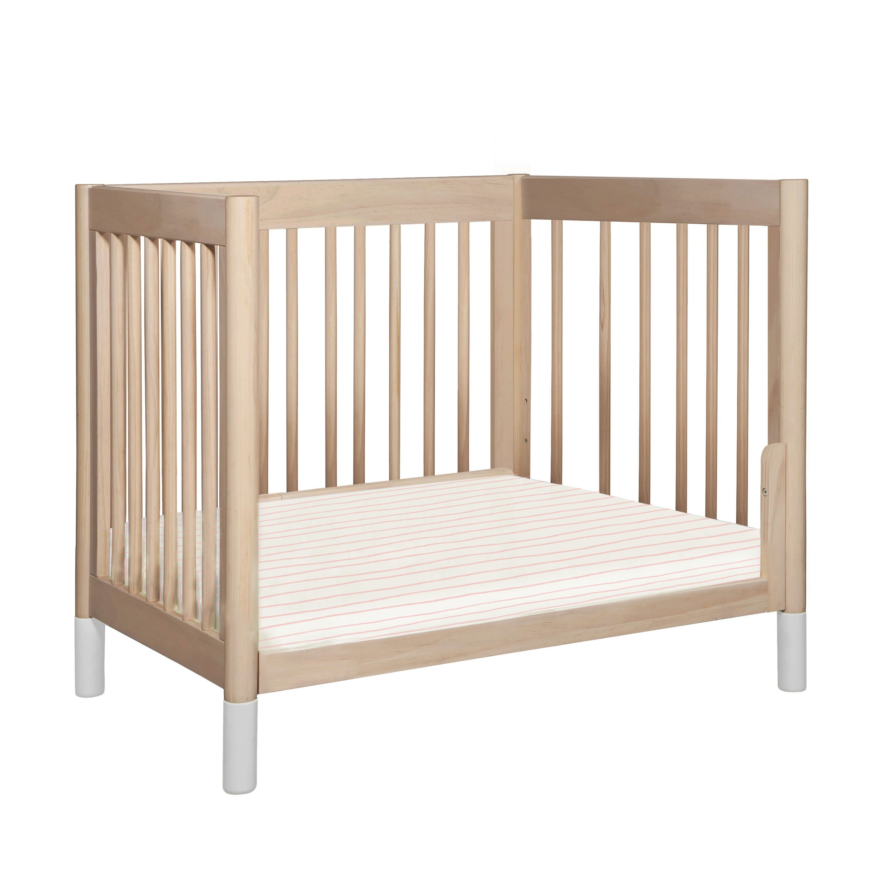 Mini Crib Fitted Sheet - Lola Blush Groovy Stripes (Open Box) - Makemake Organics