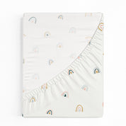 Organic Crib Sheet - Over The Rainbow - Makemake Organics