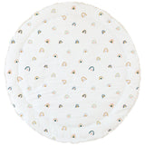 Organic Cotton Quilted Play Mat- Rainbow