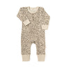 Baby's Organic Buttoned Romper - Spotted by Organic Baby, displayed flat on a white background.
