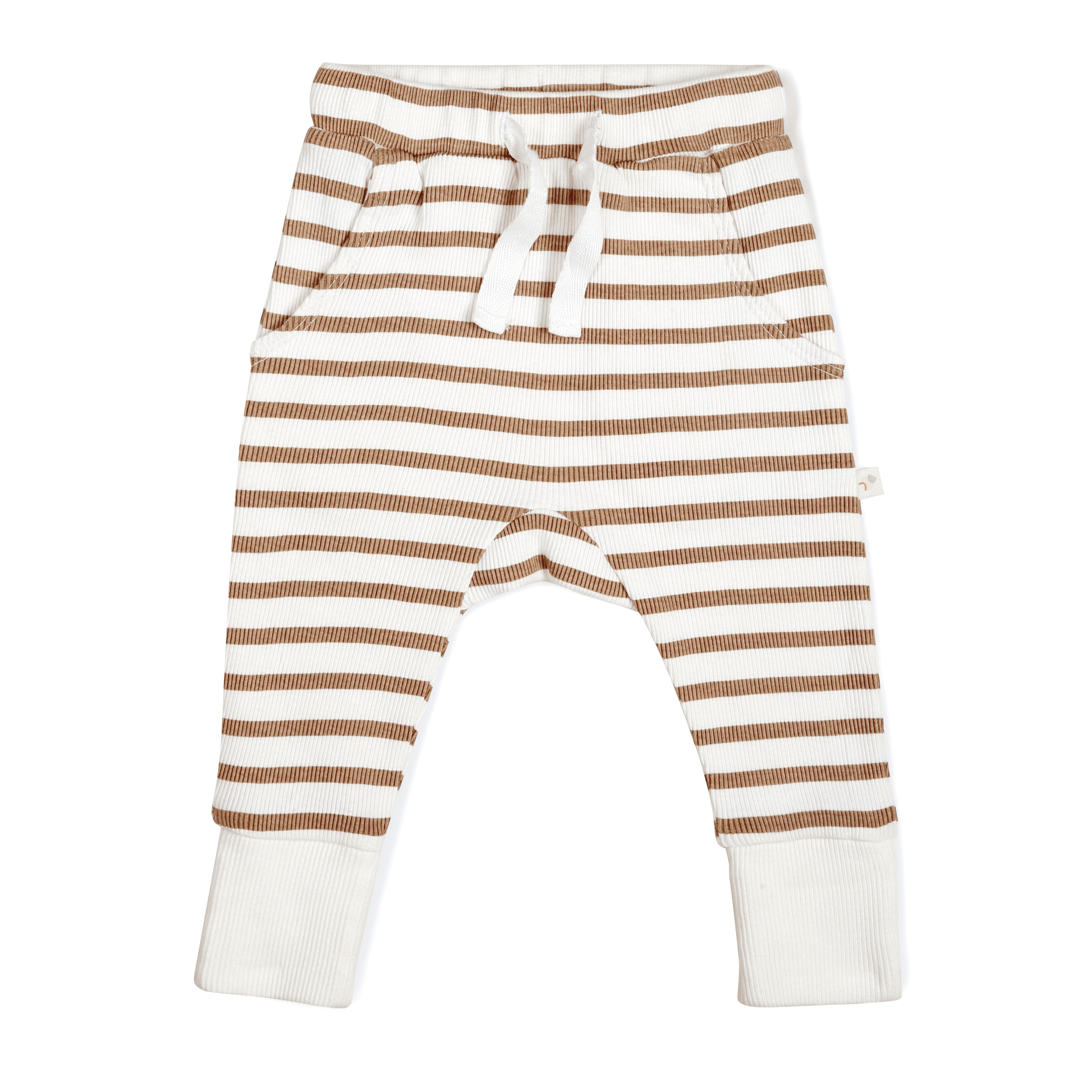 Organic Baby Toddler Harem Pants - Stripes - Makemake Organics
