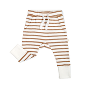 Organic Baby Toddler Harem Pants - Stripes - Makemake Organics
