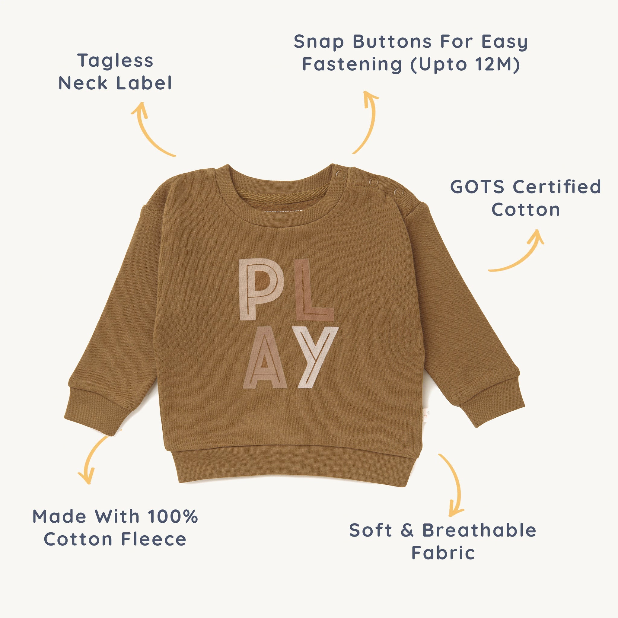 Organic Graphic Sweatshirt - Play