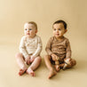 Organic Kimono Onesie - Strokes - Makemake Organics
