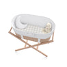 Bassinet Fitted Sheet - Milky Way & Gingham - Makemake Organics