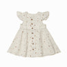 Organic Flutter Dress - Speckle - Makemake Organics