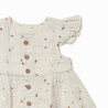 Organic Flutter Dress - Speckle - Makemake Organics