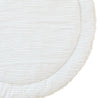 Organic Cotton Quilted Play Mat - Thistle Gray Stripes and Cobi Blue Fleck - Makemake Organics