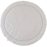 Organic Cotton Quilted Round Play Mat -  Slate Gray - Makemake Organics