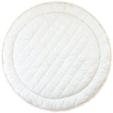 Organic Cotton Quilted Play Mat - Navy Stripes