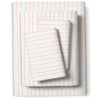 Organic Cotton Sheet Set - Lola Blush Groovy Stripes - Makemake Organics