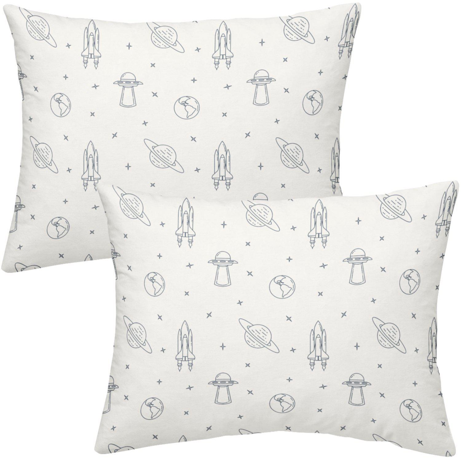 Organic Toddler Pillowcase - Astro - Makemake Organics