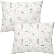 Organic Toddler Pillowcase - Astro - Makemake Organics