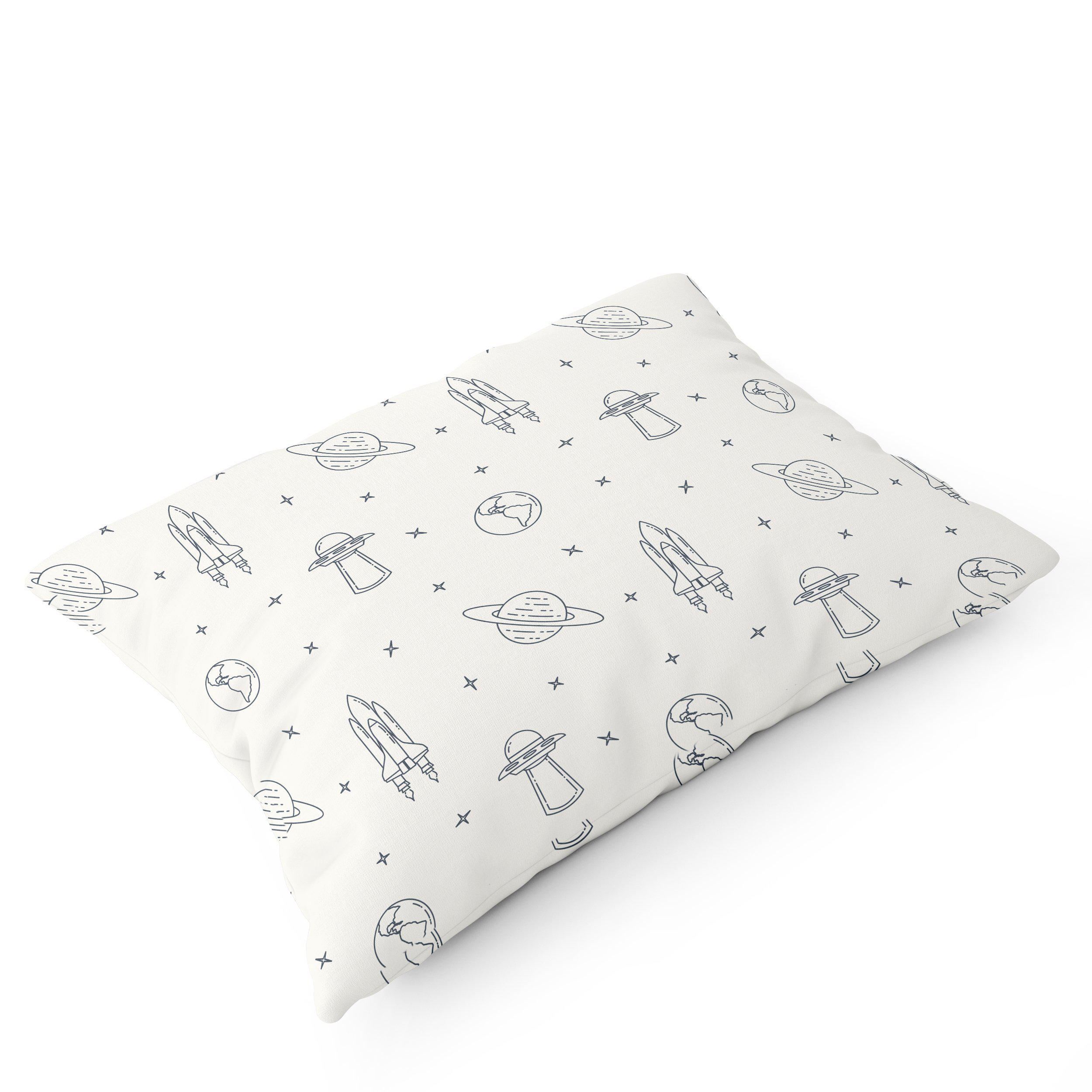 Organic Toddler Pillowcase - Astro - Makemake Organics