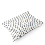 Organic Cotton Toddler Pillowcase - Navy Blue Stripes - Makemake Organics