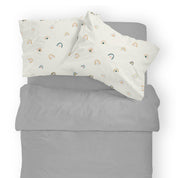 Organic Toddler Pillowcase - Rainbow - Makemake Organics
