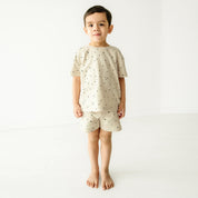 Organic Baby Toddler Tee and Shorts Set - Pixie Dots - Makemake Organics